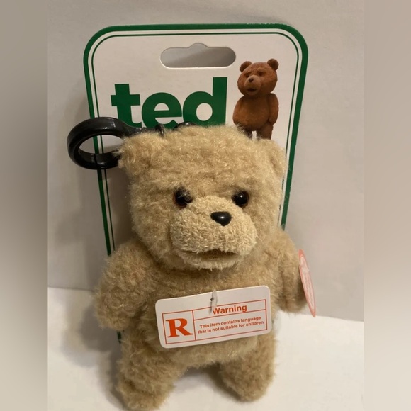 Ted Backpack Clip On with Sound, R-Rated, 5 Phrases!! NEW! by Commonwealth Toys - Picture 2 of 3